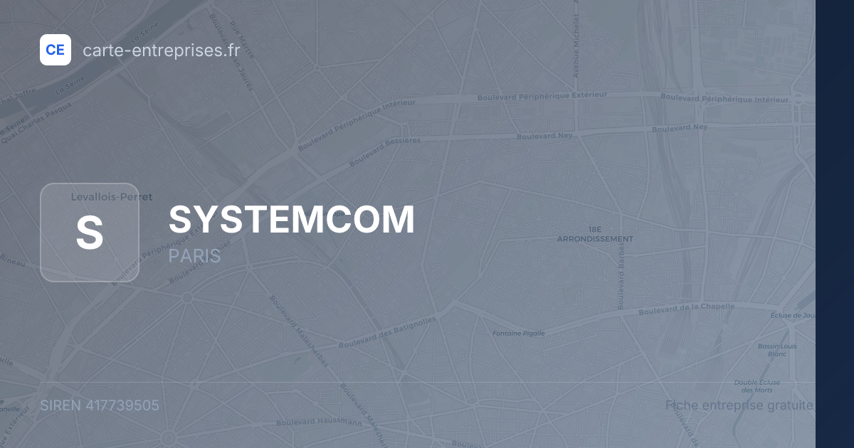 SYSTEMCOM — 417739505 — fiche entreprise