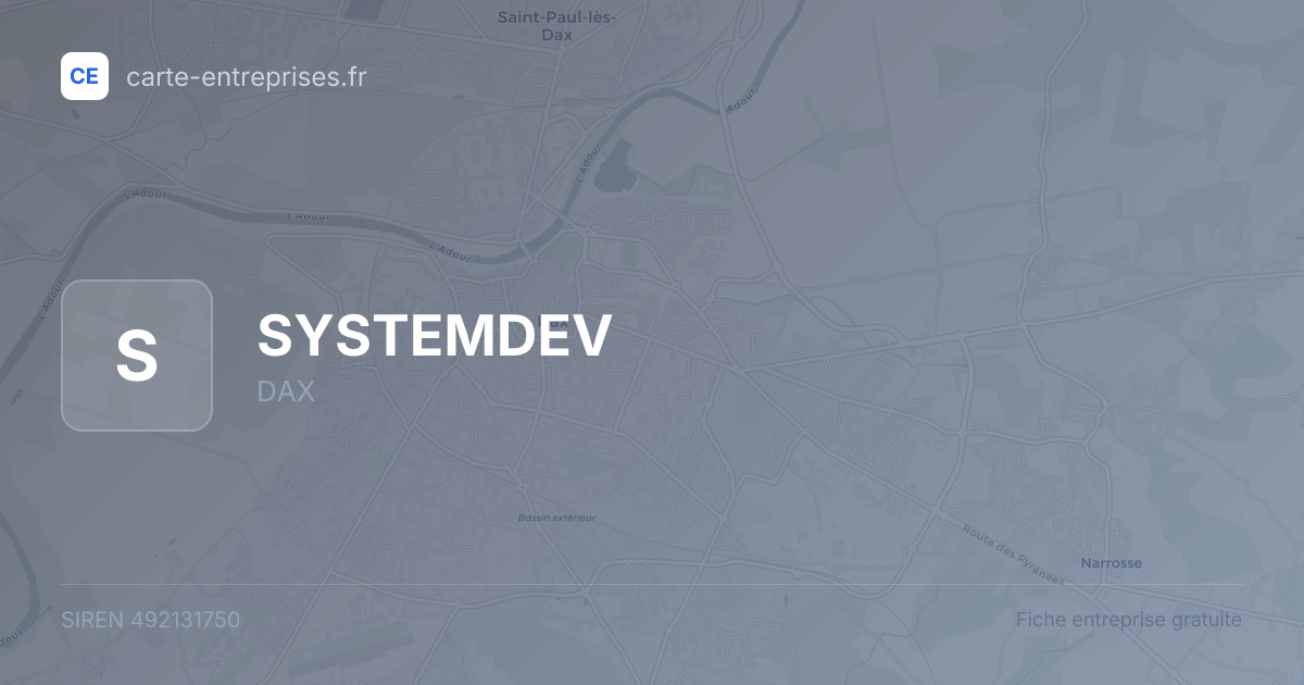 SYSTEMDEV — 492131750 — fiche entreprise