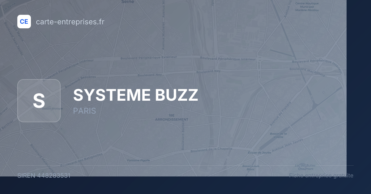 SYSTEME BUZZ — 448283531 — fiche entreprise