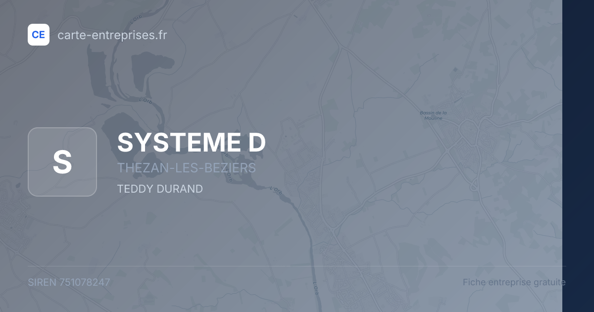 SYSTEME D — 751078247 — fiche entreprise