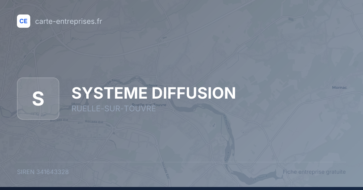 SYSTEME DIFFUSION — 341643328 — fiche entreprise