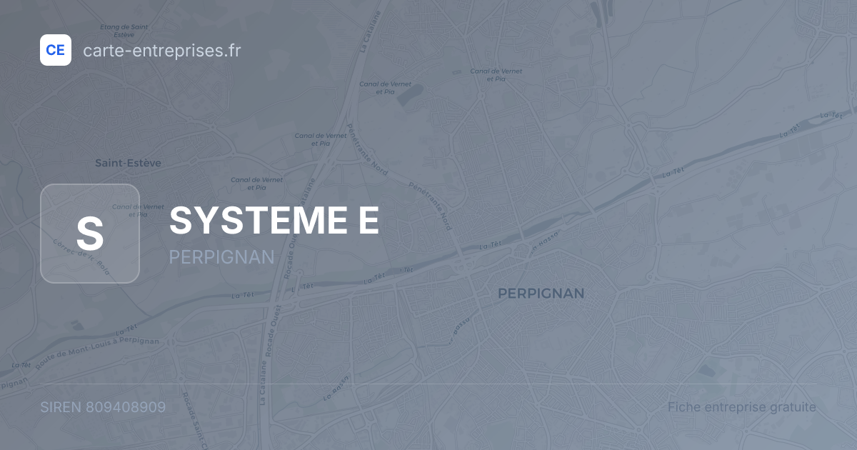 SYSTEME E — 809408909 — fiche entreprise
