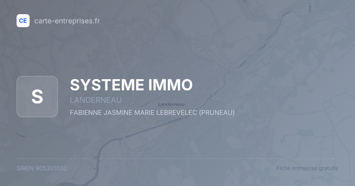 SYSTEME IMMO — 905301032 — fiche entreprise