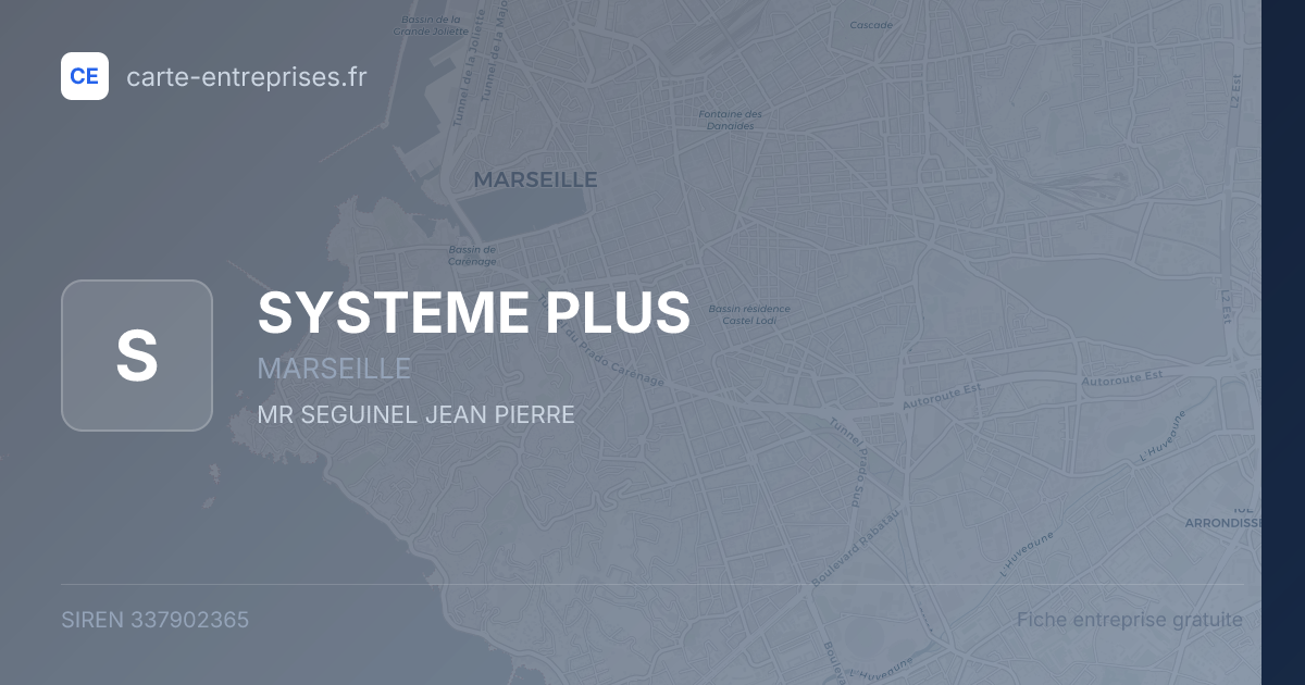 SYSTEME PLUS — 337902365 — fiche entreprise