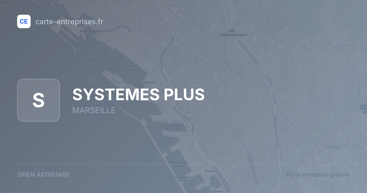 SYSTEMES PLUS — 487861486 — fiche entreprise