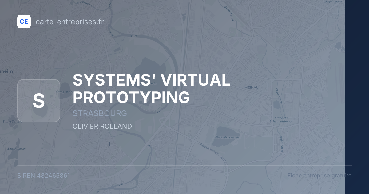 SYSTEMS' VIRTUAL PROTOTYPING — 482465861 — fiche entreprise