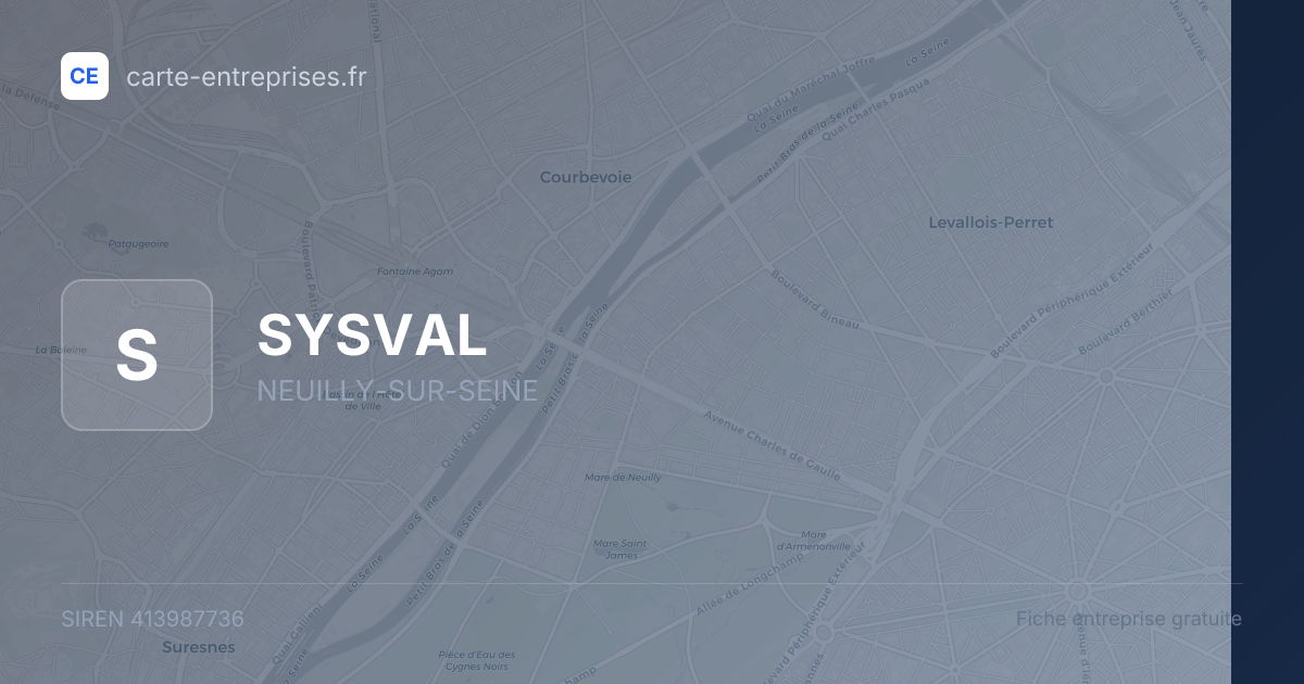 SYSVAL — 413987736 — fiche entreprise