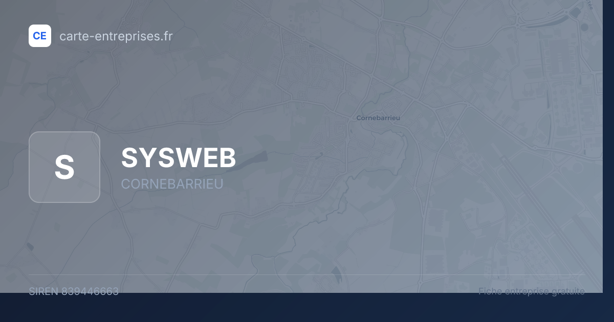 SYSWEB — 839446663 — fiche entreprise