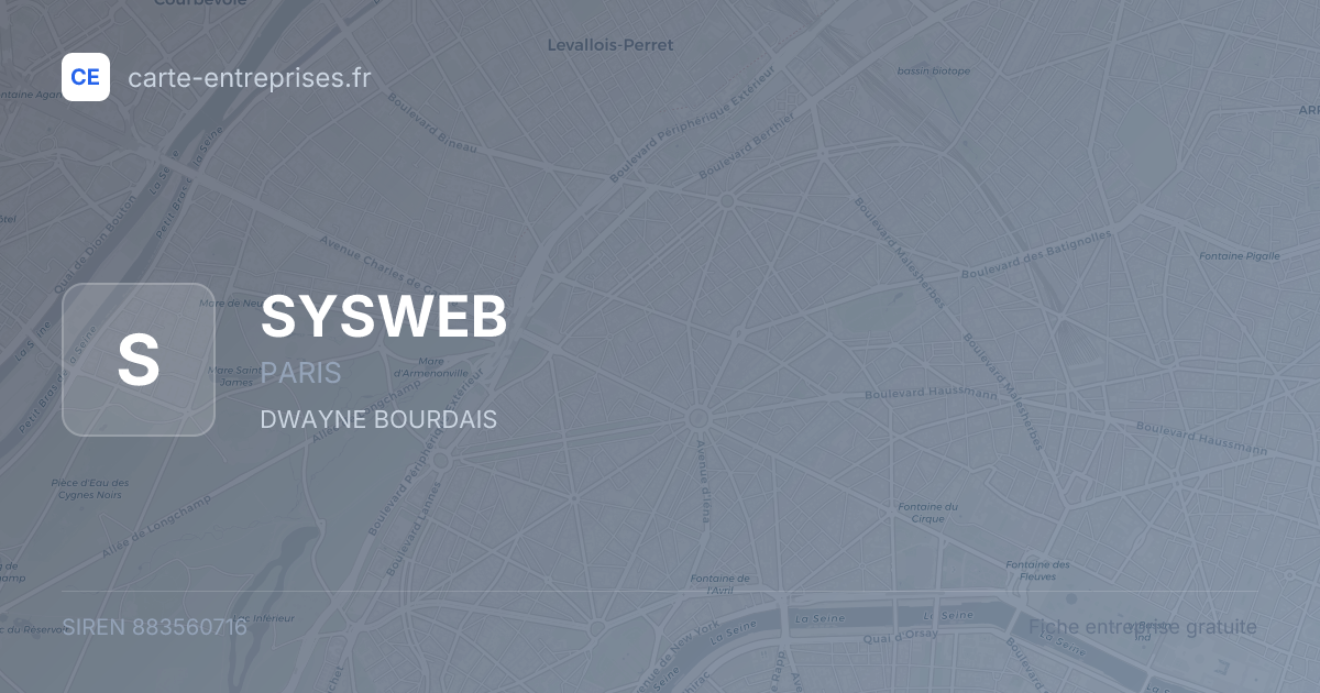 SYSWEB — 883560716 — fiche entreprise