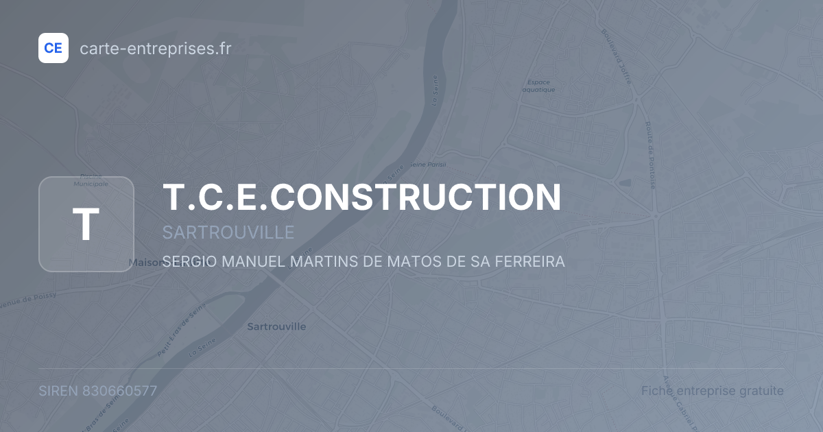 T.C.E.CONSTRUCTION — 830660577 — fiche entreprise