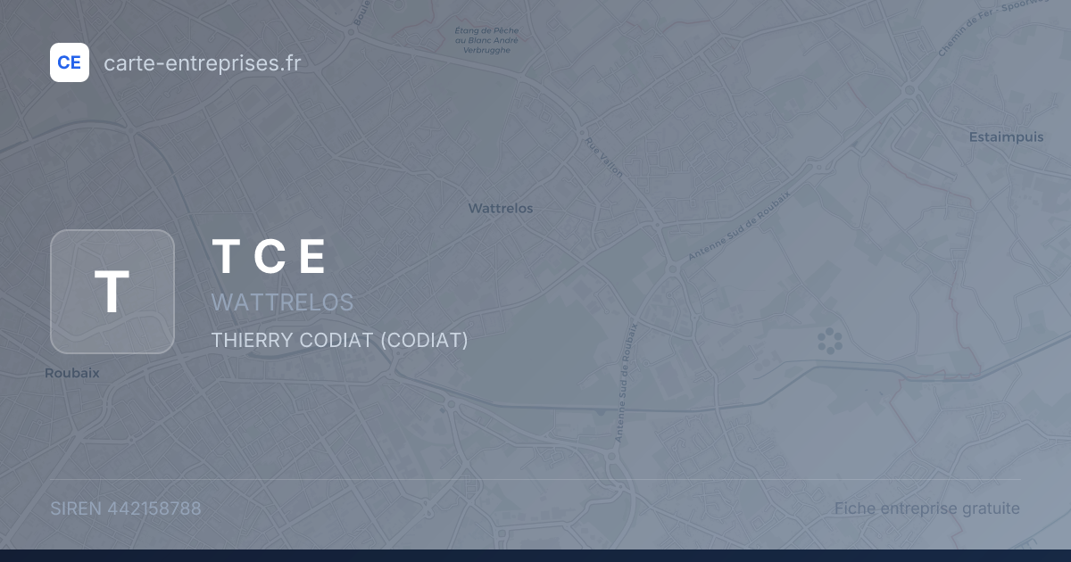 T C E — 442158788 — fiche entreprise