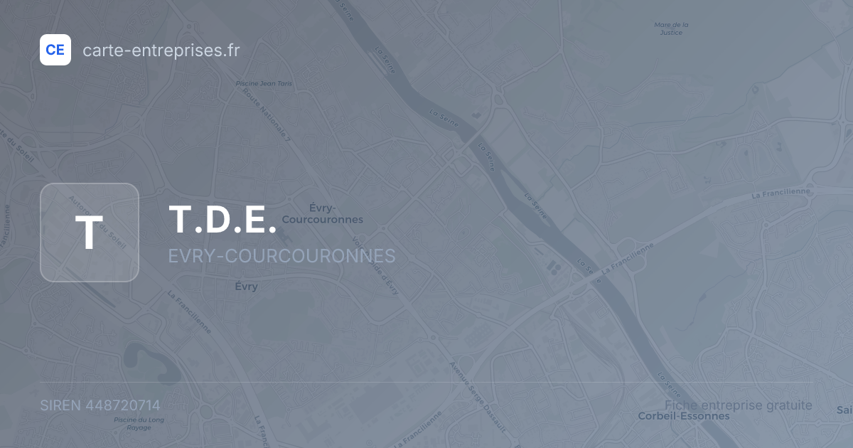 T.D.E. — 448720714 — fiche entreprise