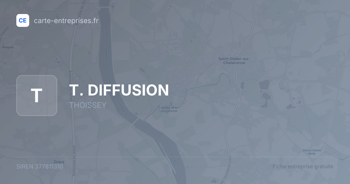 T. DIFFUSION — 377811310 — fiche entreprise