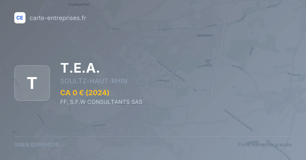 T.E.A. — 828694570 — fiche entreprise