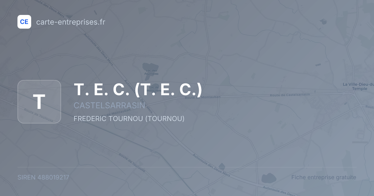 T. E. C. — 488019217 — fiche entreprise