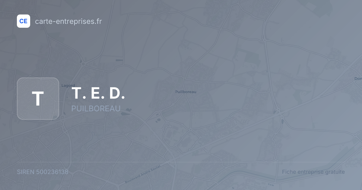 T. E. D. — 500236138 — fiche entreprise