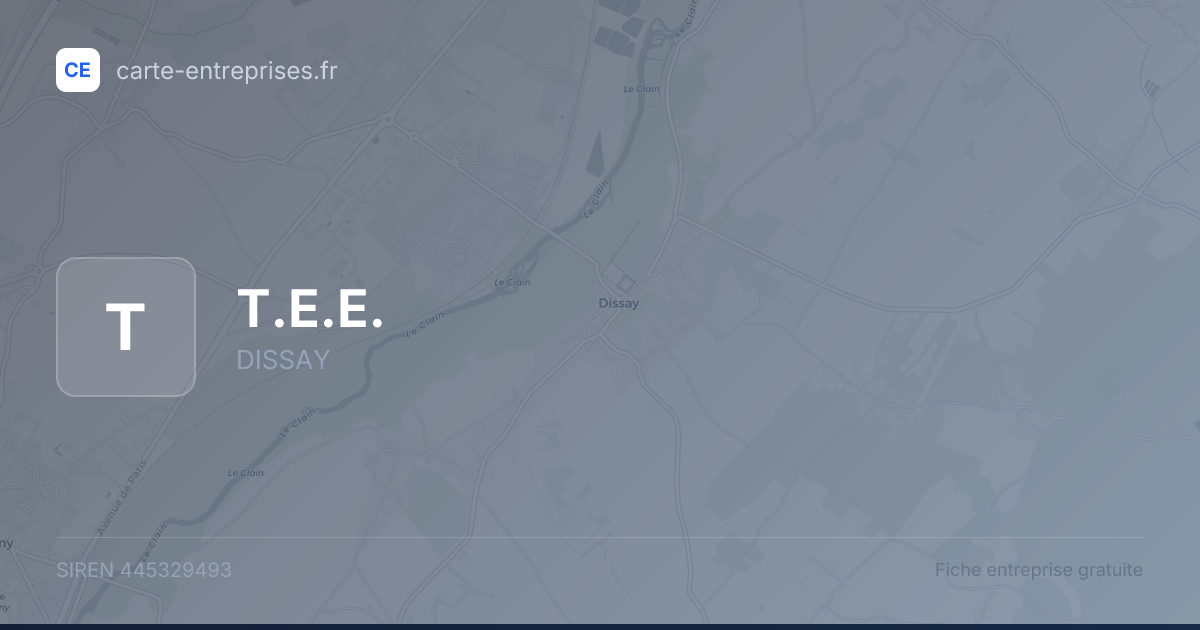 T.E.E. — 445329493 — fiche entreprise