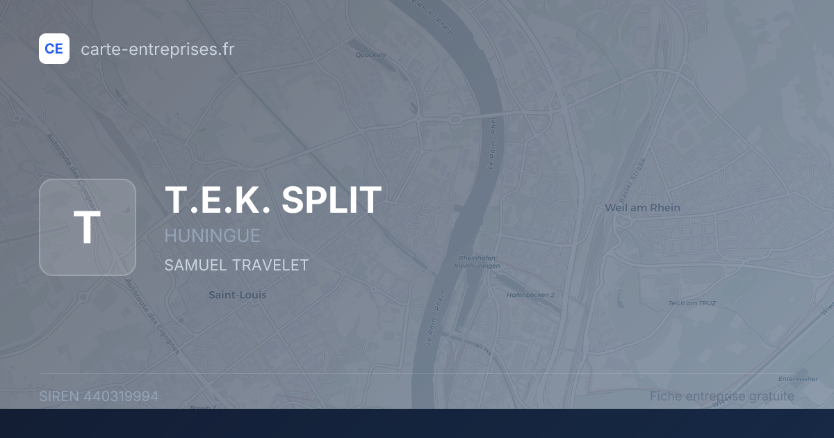 T.E.K. SPLIT — 440319994 — fiche entreprise