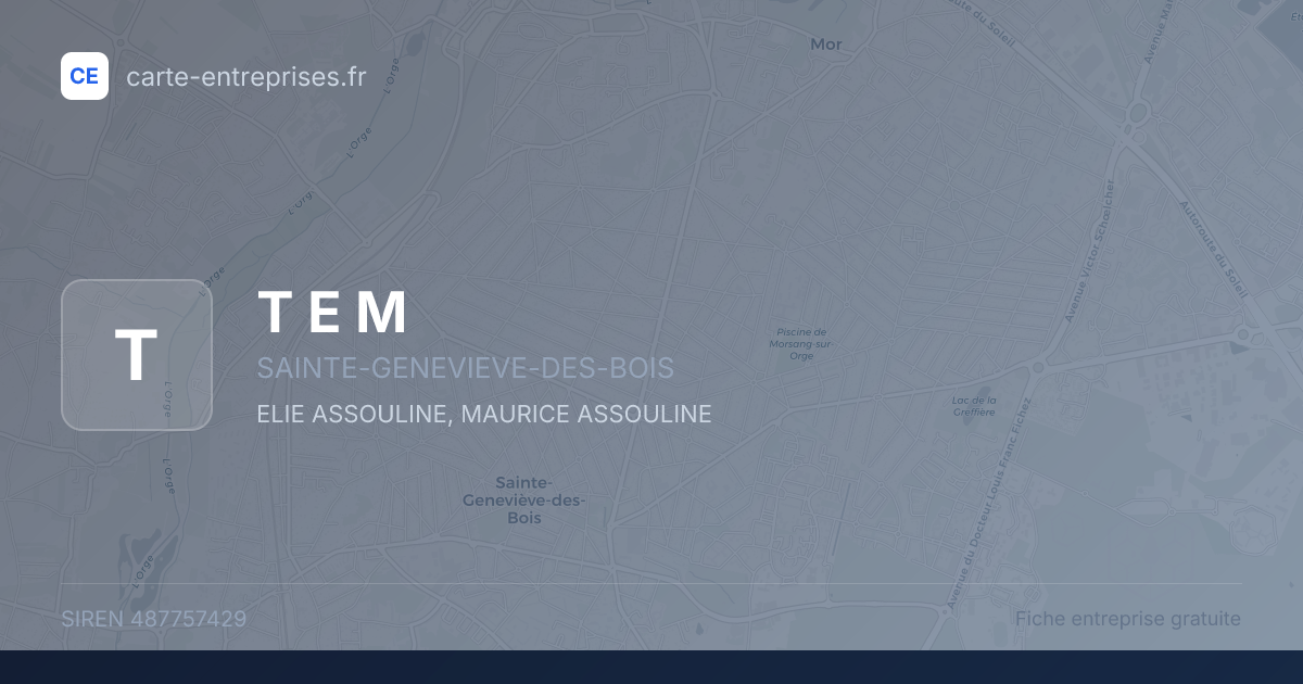 T E M — 487757429 — fiche entreprise