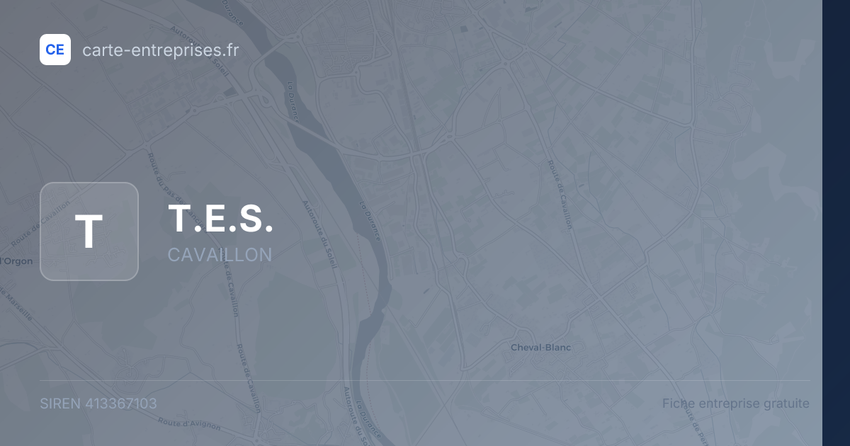 T.E.S. — 413367103 — fiche entreprise