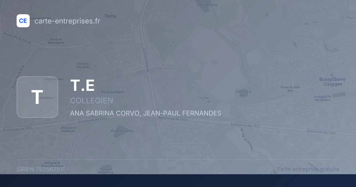 T.E — 752567511 — fiche entreprise