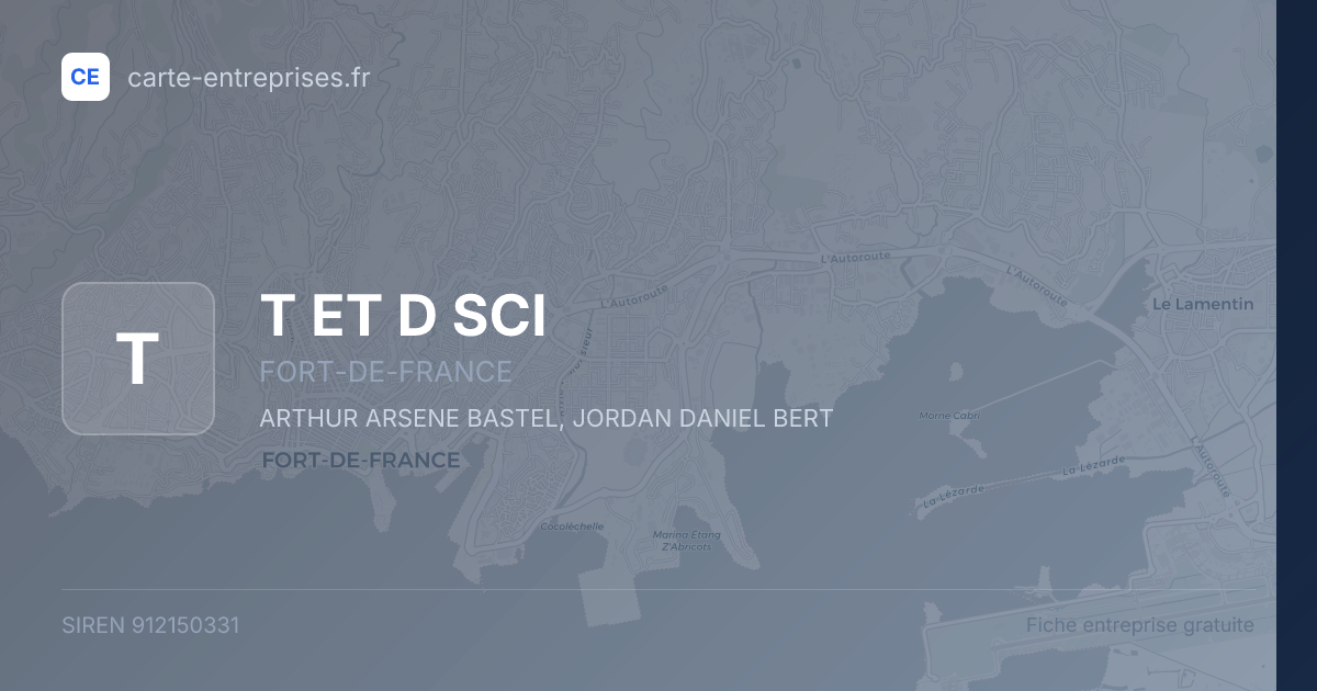T ET D SCI — 912150331 — fiche entreprise
