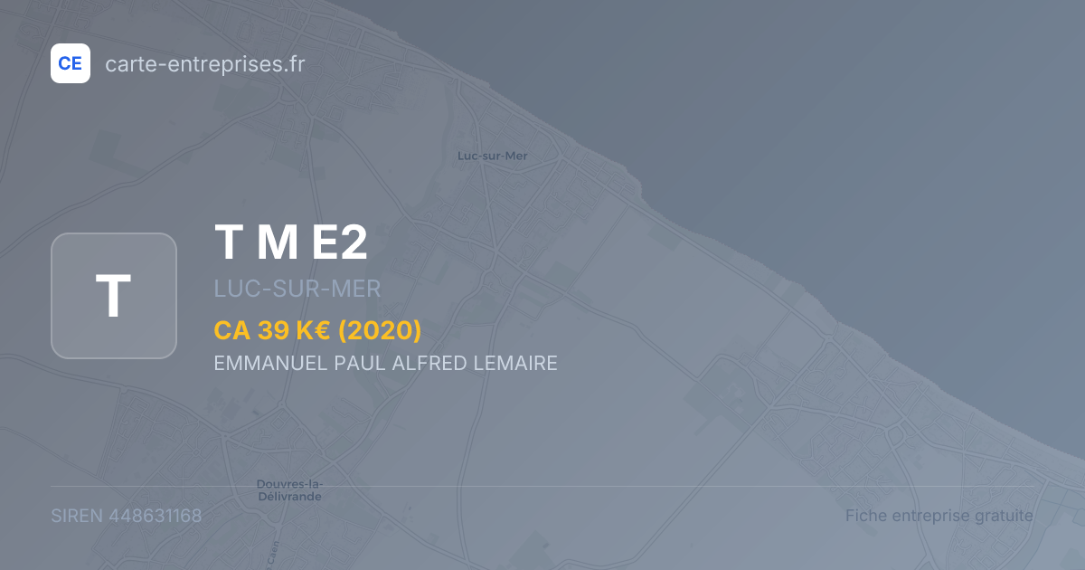 T M E2 — 448631168 — fiche entreprise