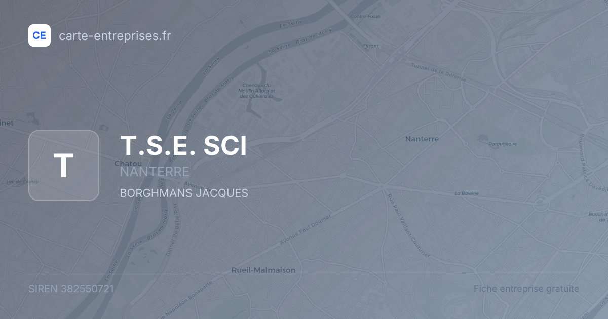 T.S.E. SCI — 382550721 — fiche entreprise