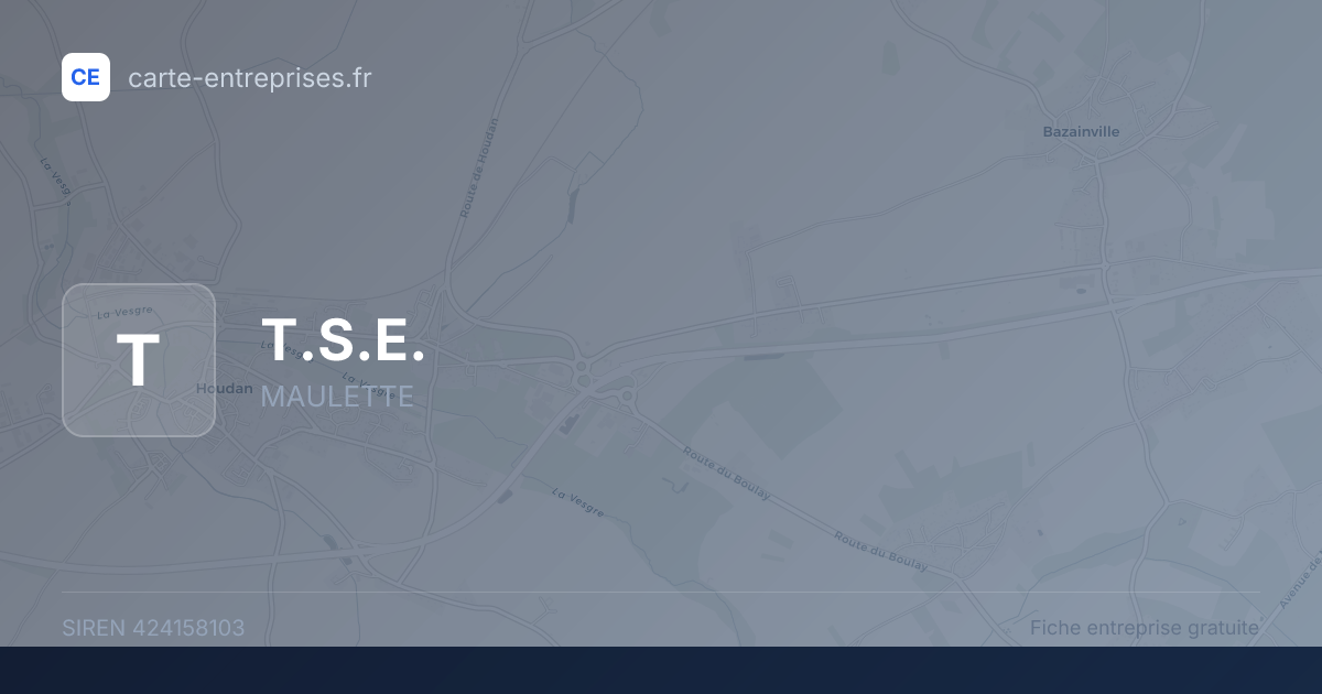 T.S.E. — 424158103 — fiche entreprise