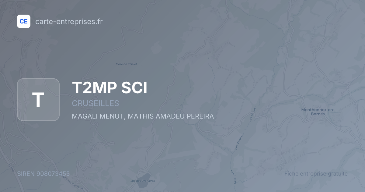 T2MP SCI — 908073455 — fiche entreprise