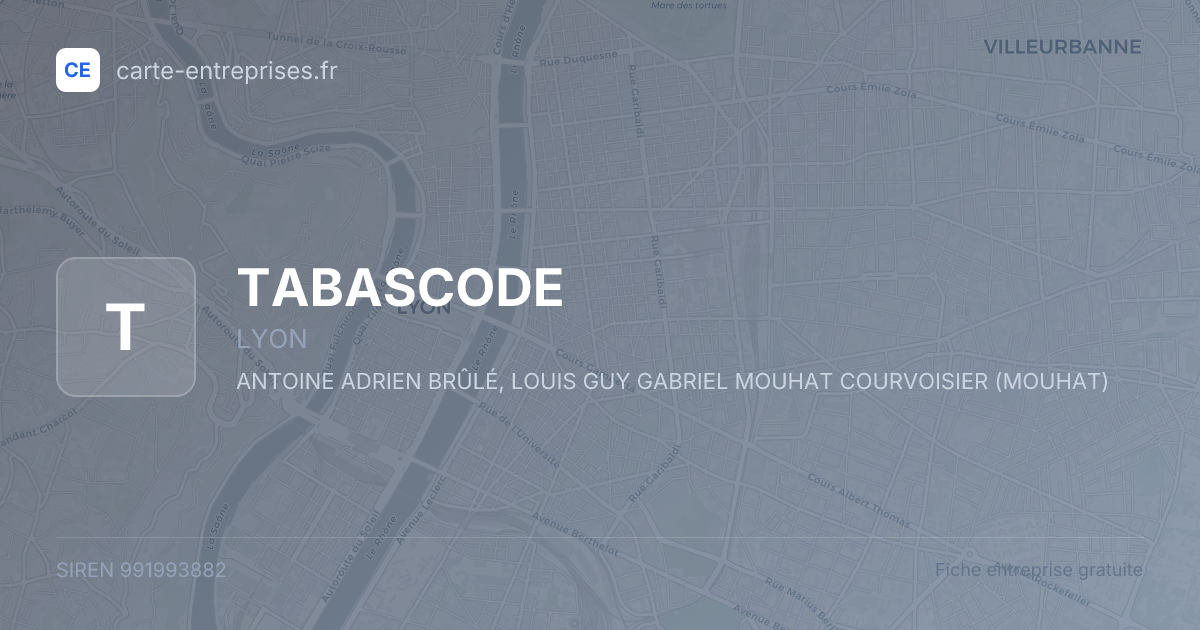 TABASCODE — 991993882 — fiche entreprise