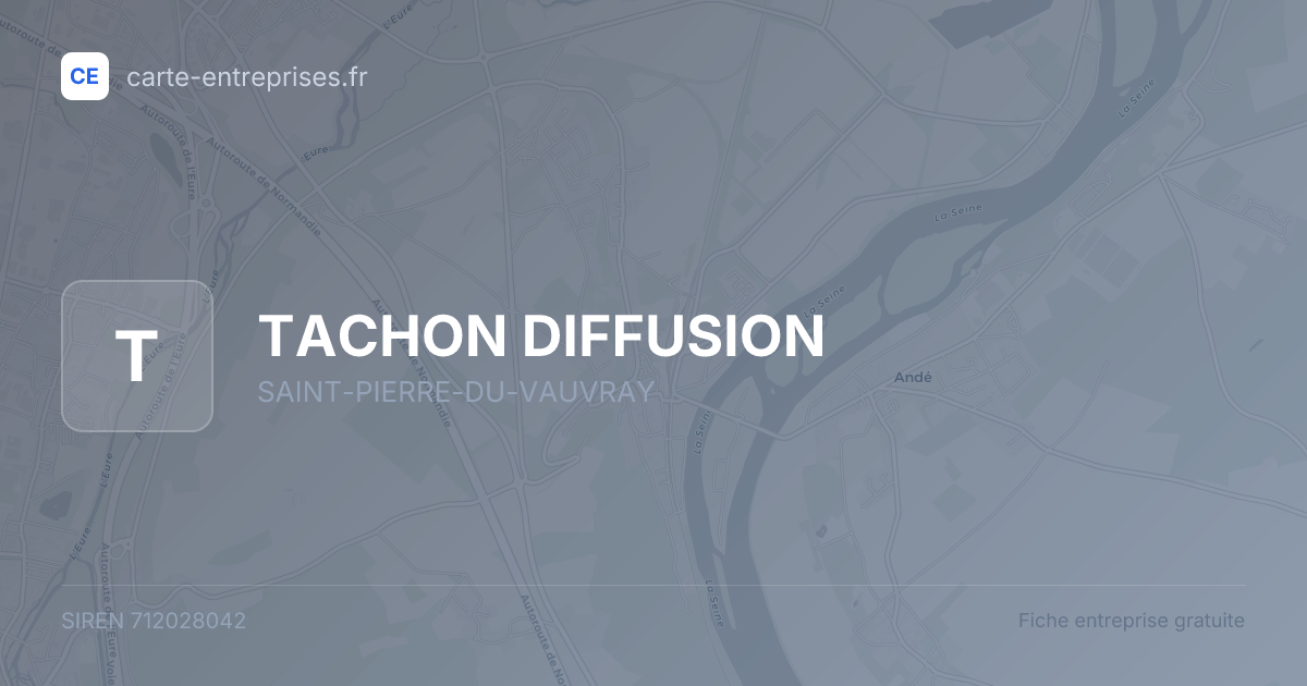 TACHON DIFFUSION — 712028042 — fiche entreprise