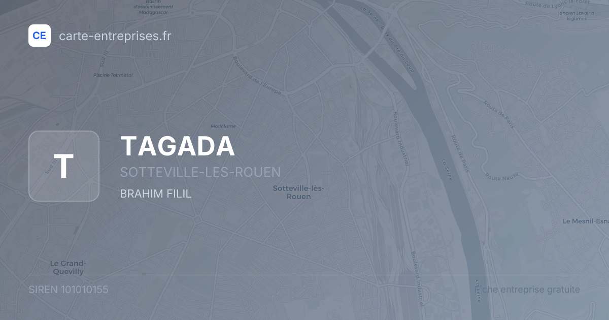 TAGADA — 101010155 — fiche entreprise