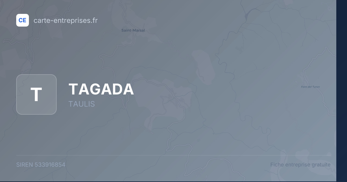 TAGADA — 533916854 — fiche entreprise