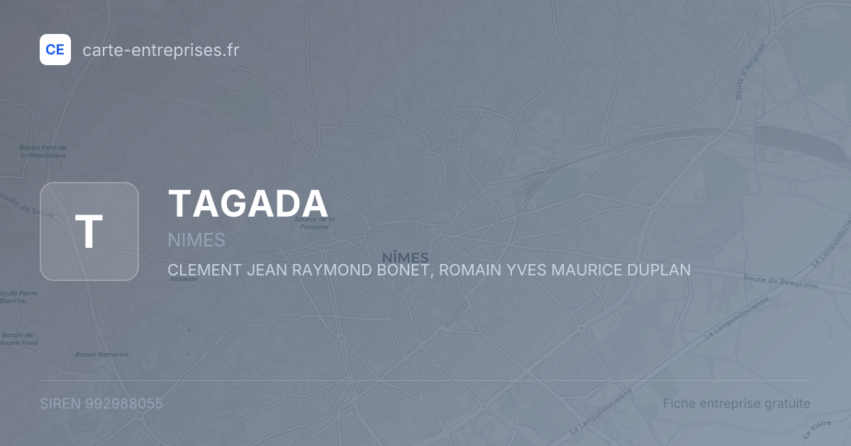 TAGADA — 992988055 — fiche entreprise