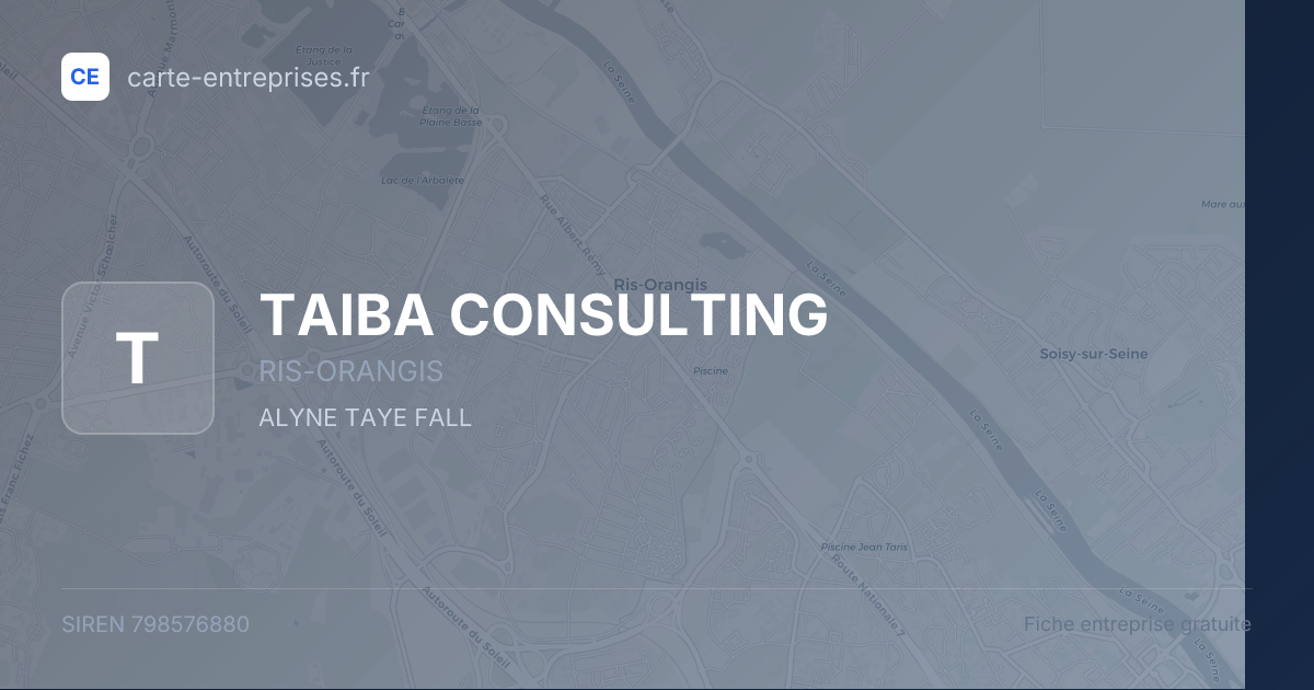 TAIBA CONSULTING — 798576880 — fiche entreprise