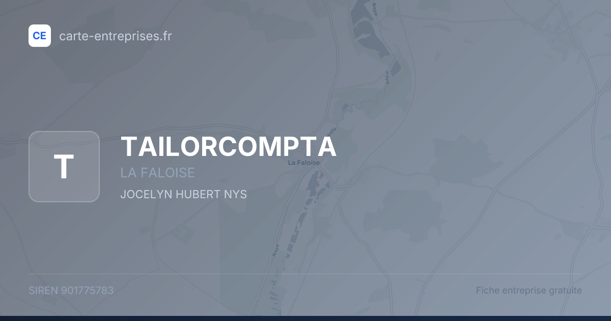 TAILORCOMPTA — 901775783 — fiche entreprise