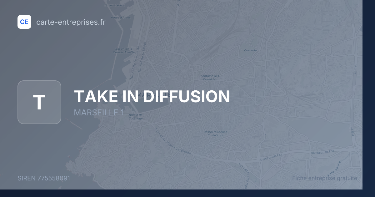 TAKE IN DIFFUSION — 775558091 — fiche entreprise
