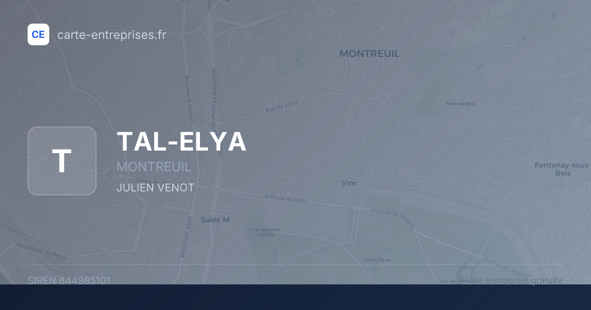 TAL-ELYA — 844985101 — fiche entreprise