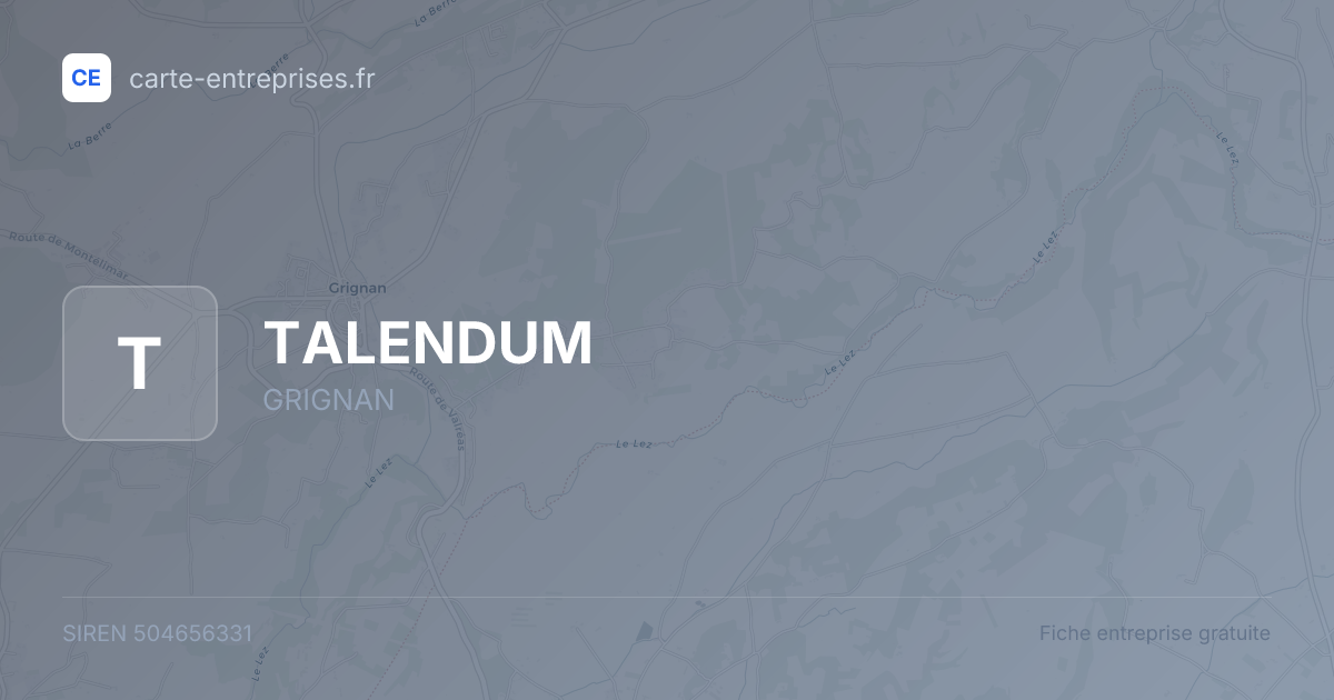 TALENDUM — 504656331 — fiche entreprise