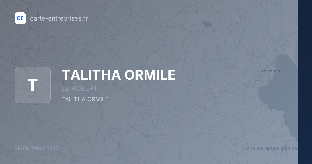 TALITHA ORMILE — 791842537 — fiche entreprise