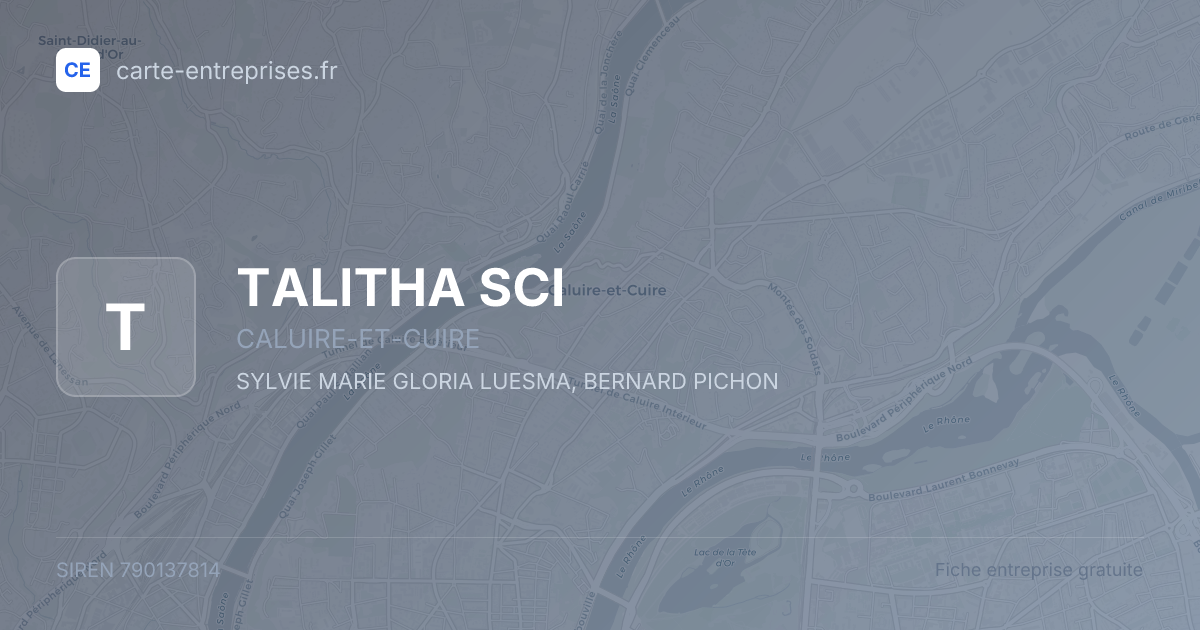 TALITHA SCI — 790137814 — fiche entreprise