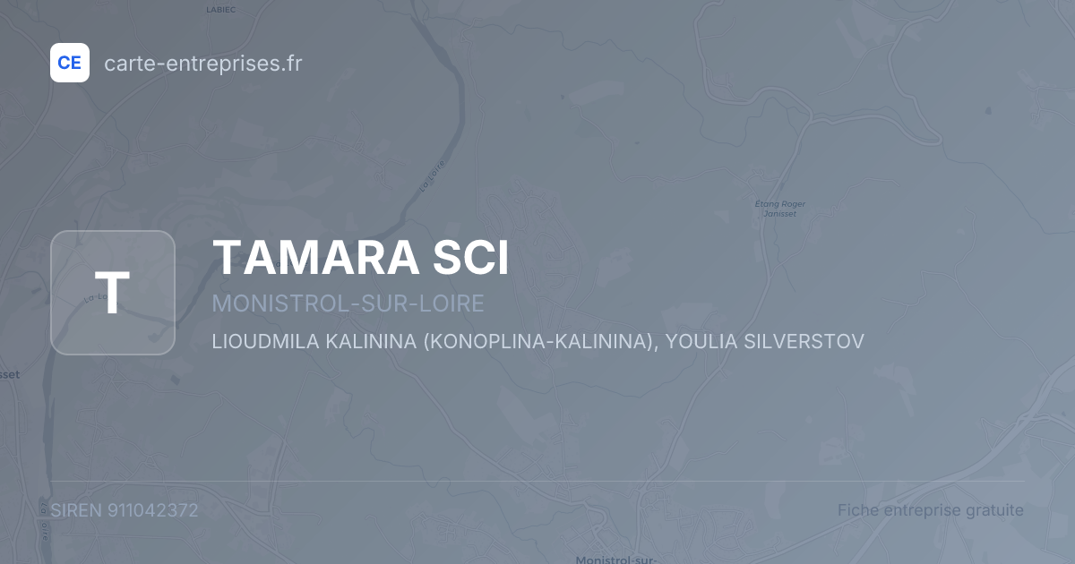 TAMARA SCI — 911042372 — fiche entreprise
