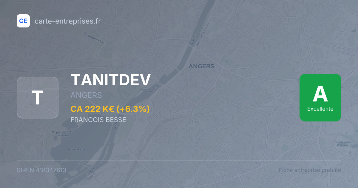 TANITDEV — 418347613 — fiche entreprise