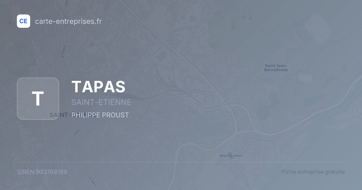 TAPAS — 933168189 — fiche entreprise
