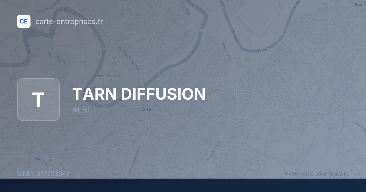 TARN DIFFUSION — 377793047 — fiche entreprise
