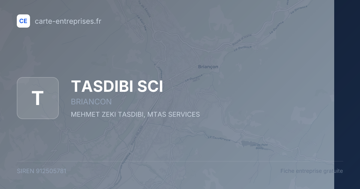 TASDIBI SCI — 912505781 — fiche entreprise