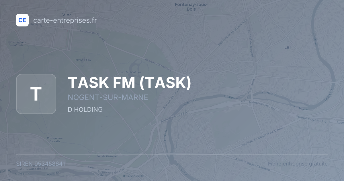 TASK FM (TASK) — 953458841 — fiche entreprise