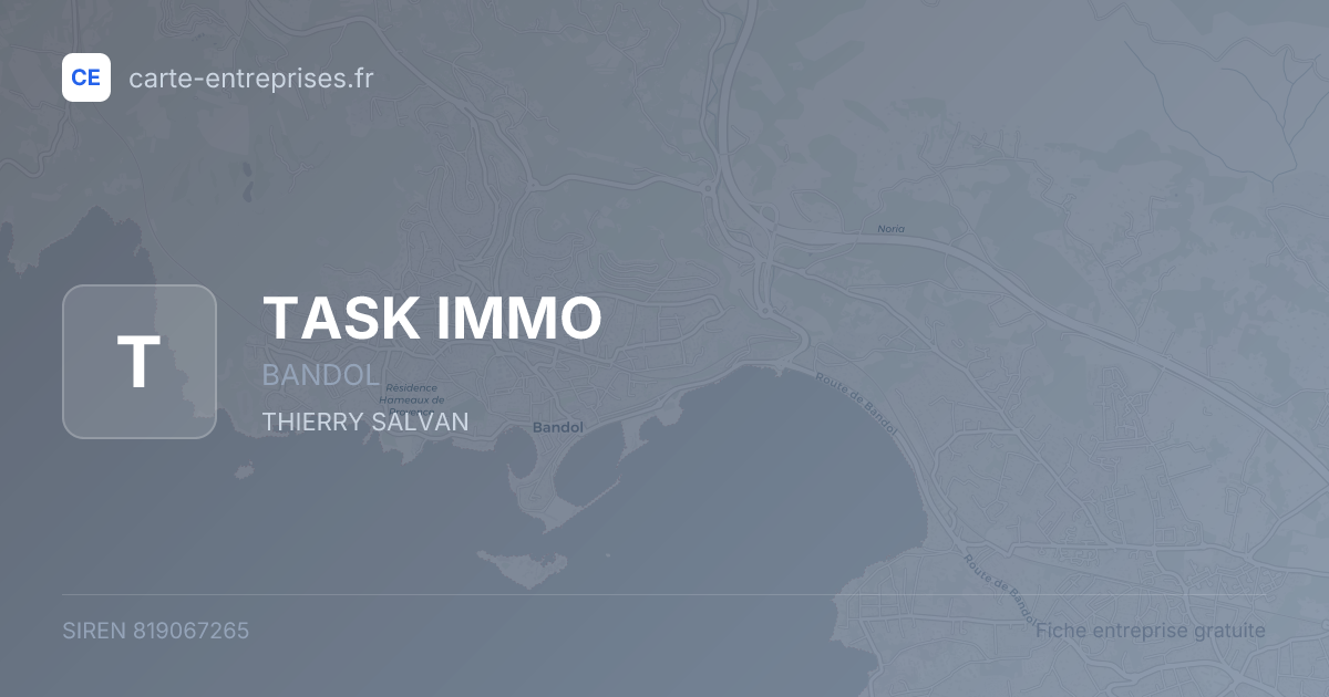 TASK IMMO — 819067265 — fiche entreprise