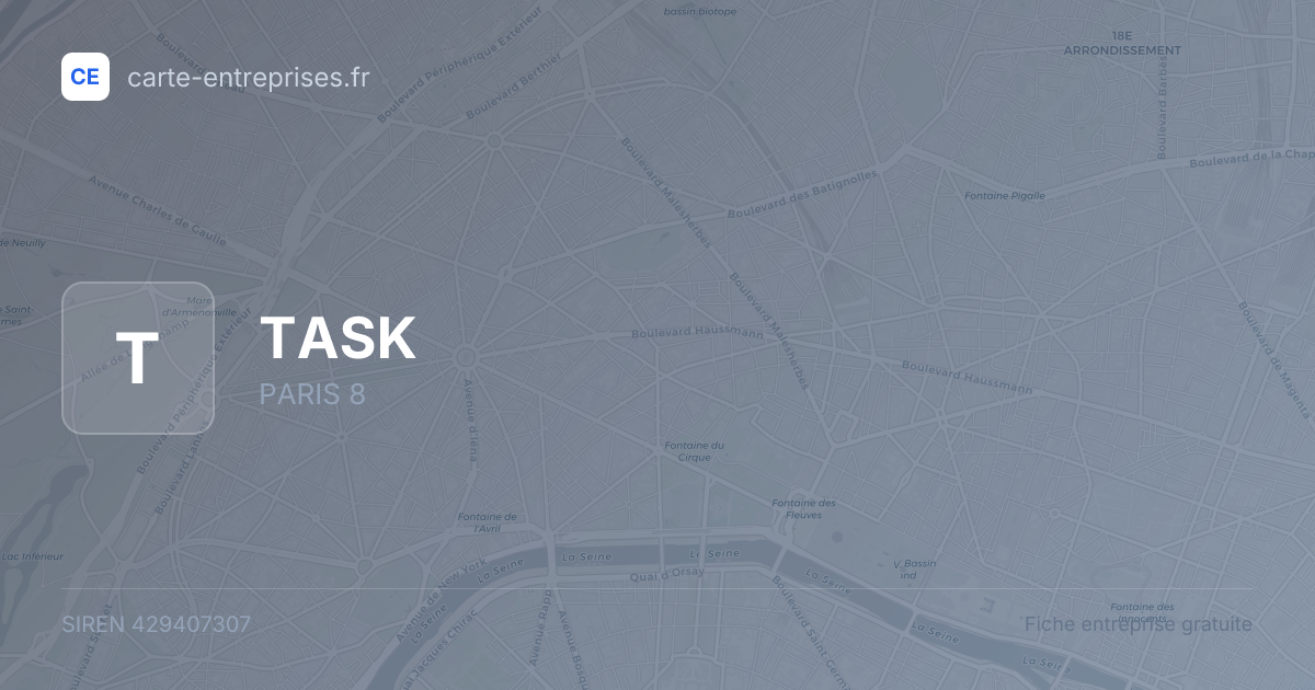 TASK — 429407307 — fiche entreprise